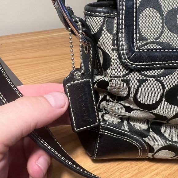 Coach Black and Gray Crossbody Bag - Picture 4 of 6